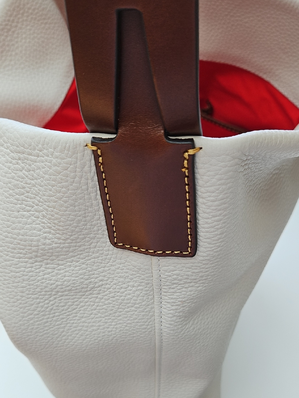 Dooney & Bourke Bone Pebble Leather Hobo Bag - Picture 11 of 16